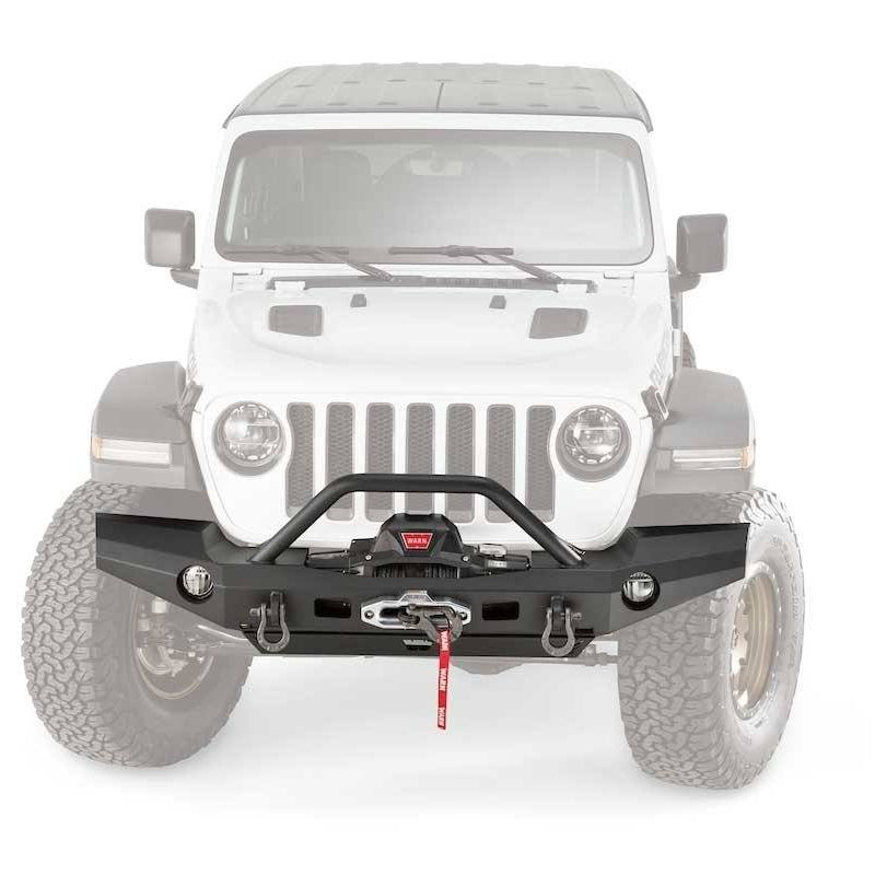 18-23 Jeep JL Elite Series Full Width Bumper Warn Industries (front view)