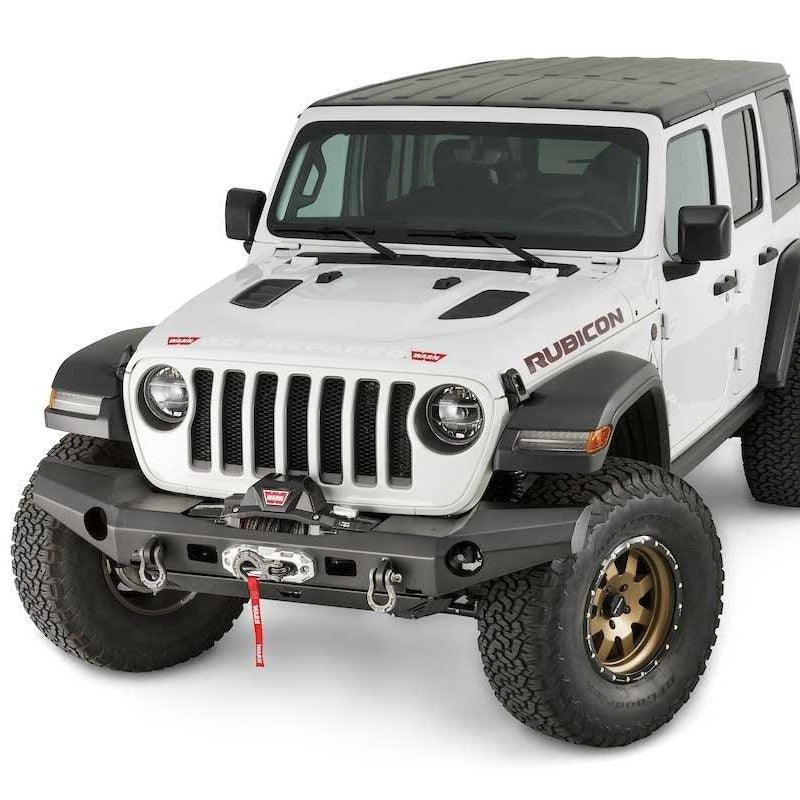 18-23 Jeep JL Elite Series Full Width Bumper Warn Industries display