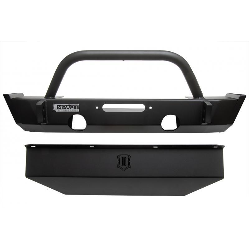 '18-23 Jeep JL Series Front Bumper w/ Skid Plate Suspension Impact Series Off-Road Armor parts