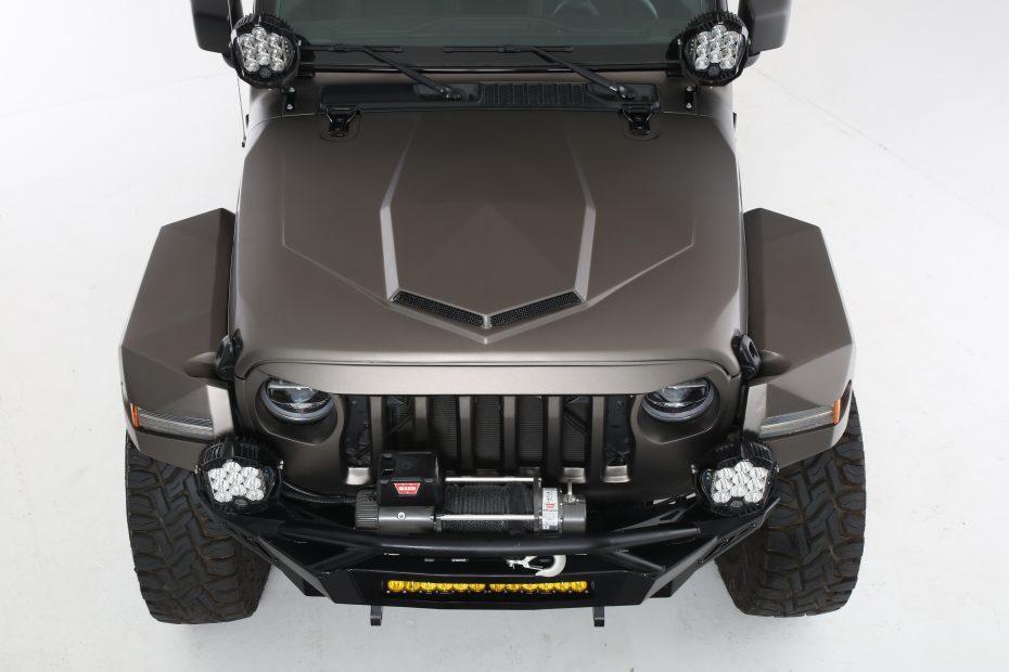 '18-22 Jeep JL Stealth Complete Kit Fiberglass Fiberwerx (top view)