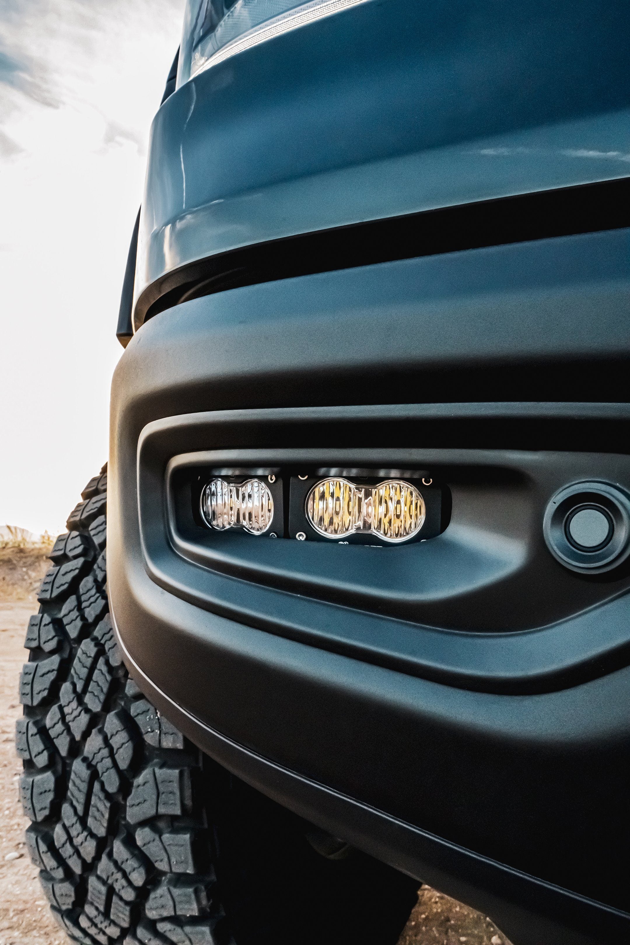 '19-22 Ram 1500 Rebel/TRX Dual S2 Fog Light Kit Lighting Baja Designs close-up