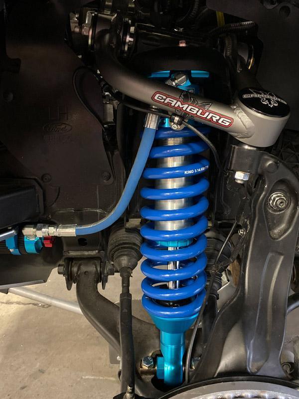 '19-23 Ford Ranger 2.5 RR Coilover Kit with Adjusters Suspension King Off-Road Shocks display