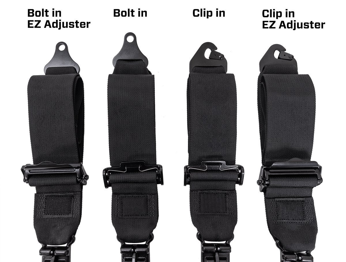 2" Lap and Link Lap Belt Harnesses PRP Seats designs