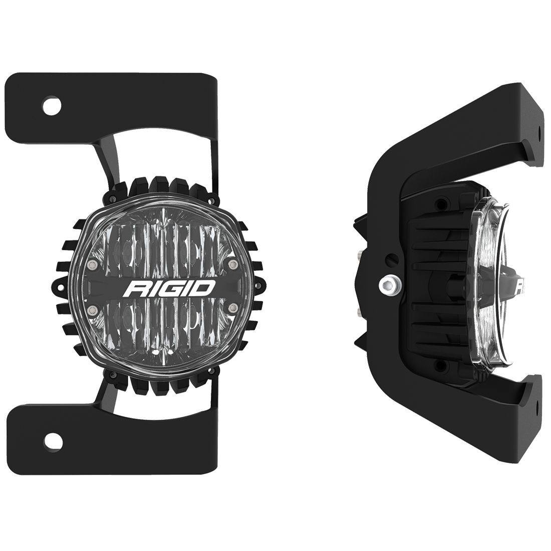 '20-23  Jeep Gladiator (JT) 3 PC Steel Bumper 360 Series SAE Fog Light Kit Rigid Industries individual display