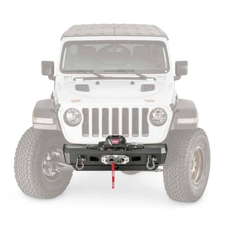 '20-23 Jeep Gladiator (JT) Elite Series Stubby Bumper Warn Industries (front view)
