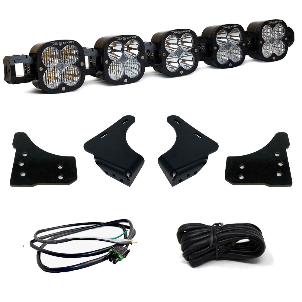 '21-23 Ford F150 Baja Designs 5XL Linkable Bumper Kit Lighting Baja Designs Display of Included Parts 