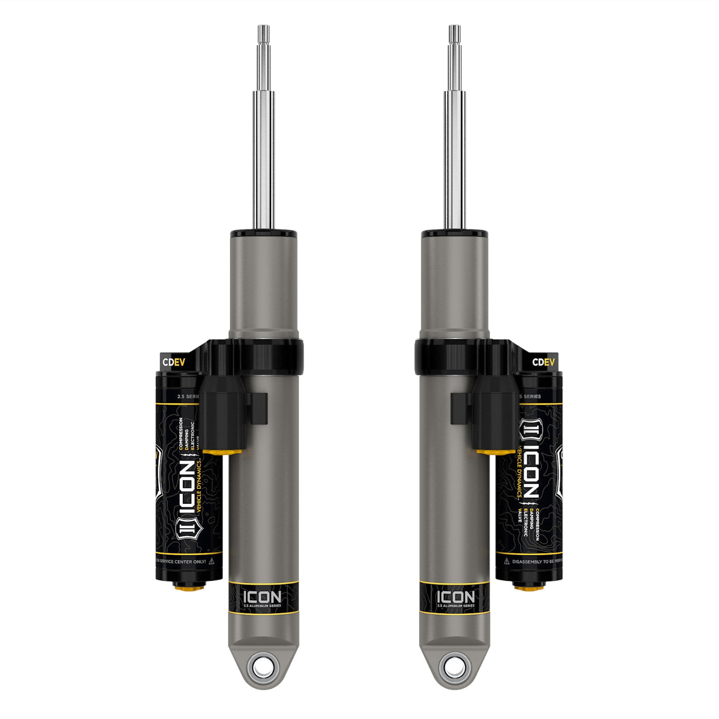 14-23 Ram 2500 Air Ride Icon 2.5 PB CDEV Rear Shocks (0-2" Lift)