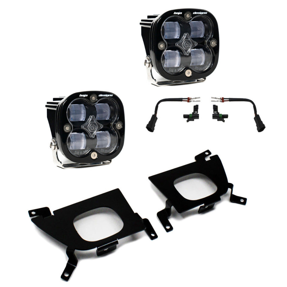 '20-22 Chevy 2500/3500 SAE Fog Light Kit Display of Included Parts 