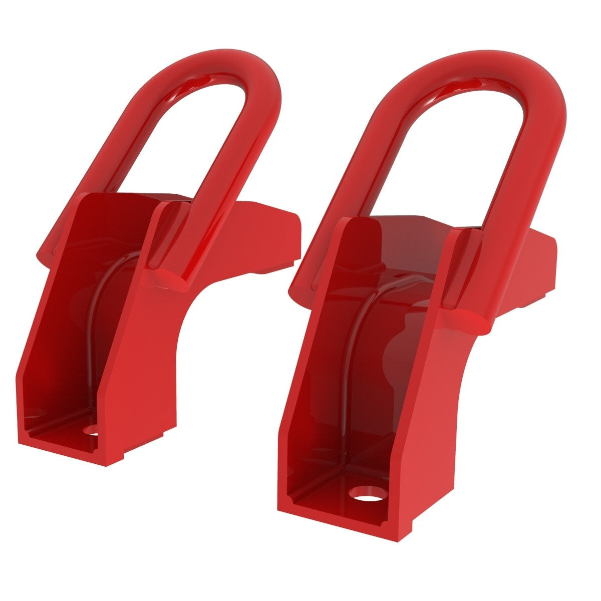 '22-23 Toyota Tundra aFe Control Red Front Tow Hooks (top view)