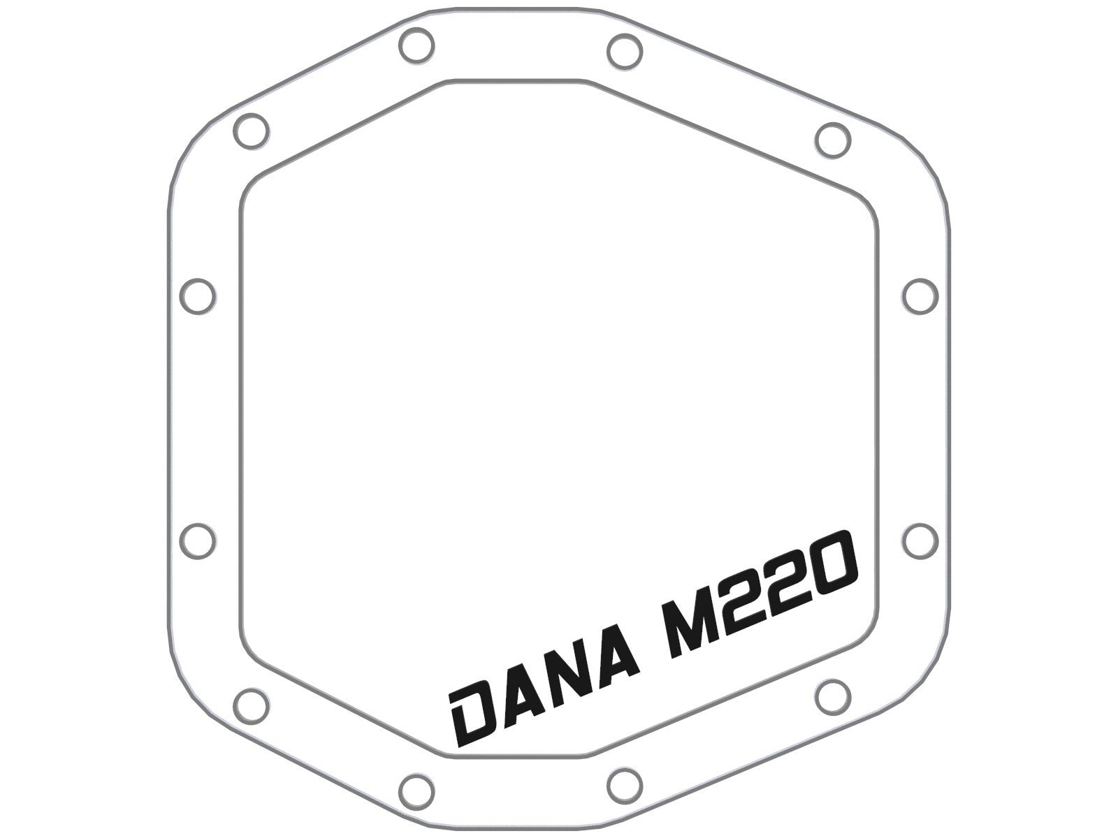'21-22 Ford Bronco aFe Street Series Rear Differential Cover Raw (design)