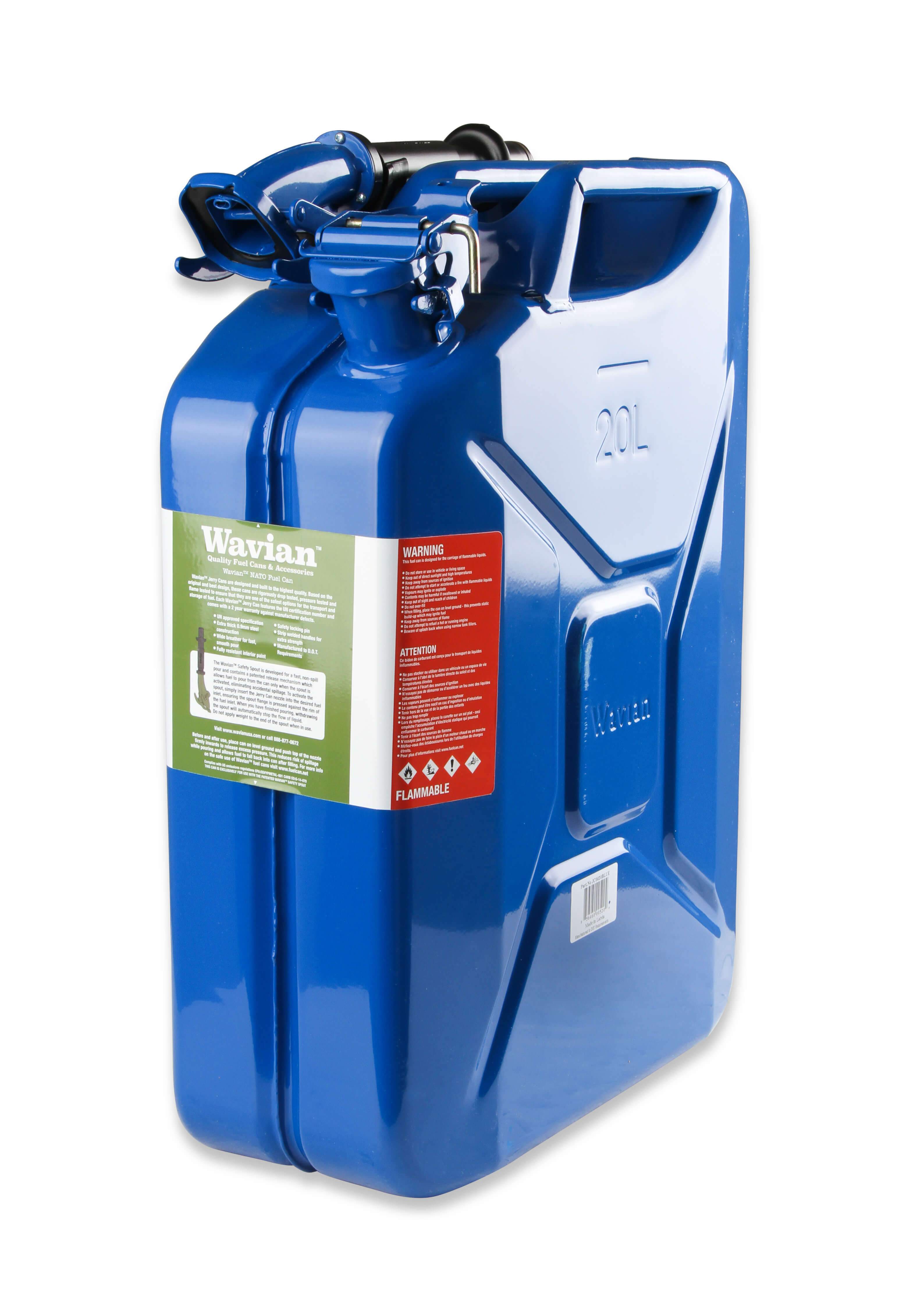 5.3 Gallon (20 Liter) Fuel Jug-Jerry Can Anvil Off-Road Blue 