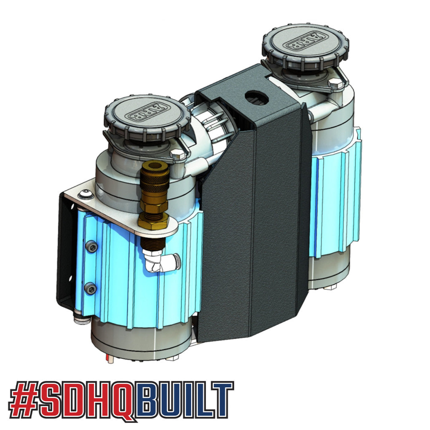 SDHQ Built ARB Compressor Vertical Air Chuck Mount design