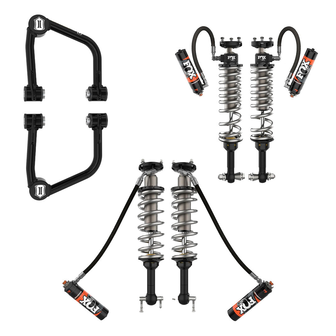 '21-23 4 Door Ford Bronco Front and Rear Fox Performance Elite Series RR 2.5 Coilovers with Upper Control Arms