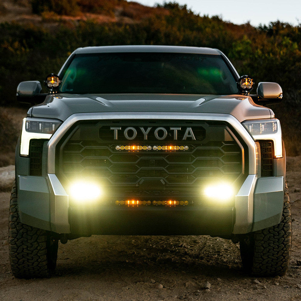 '22-23 Toyota Tundra Baja Designs S2 Sport OEM Fog Light Replacement Kit Display on Vehicle (In Use) (front view)