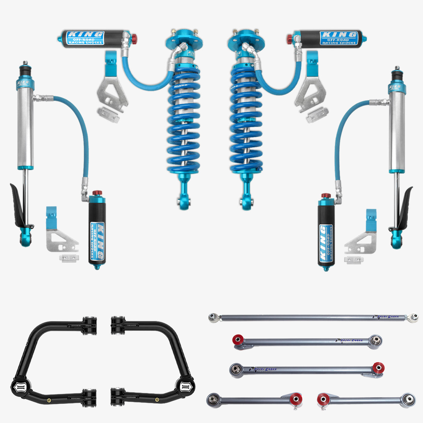 '22-23 Toyota Tundra King 2.5 RR Coilovers & Rear Shocks w/ Upper Arms & Trailing Arm Combo Kit