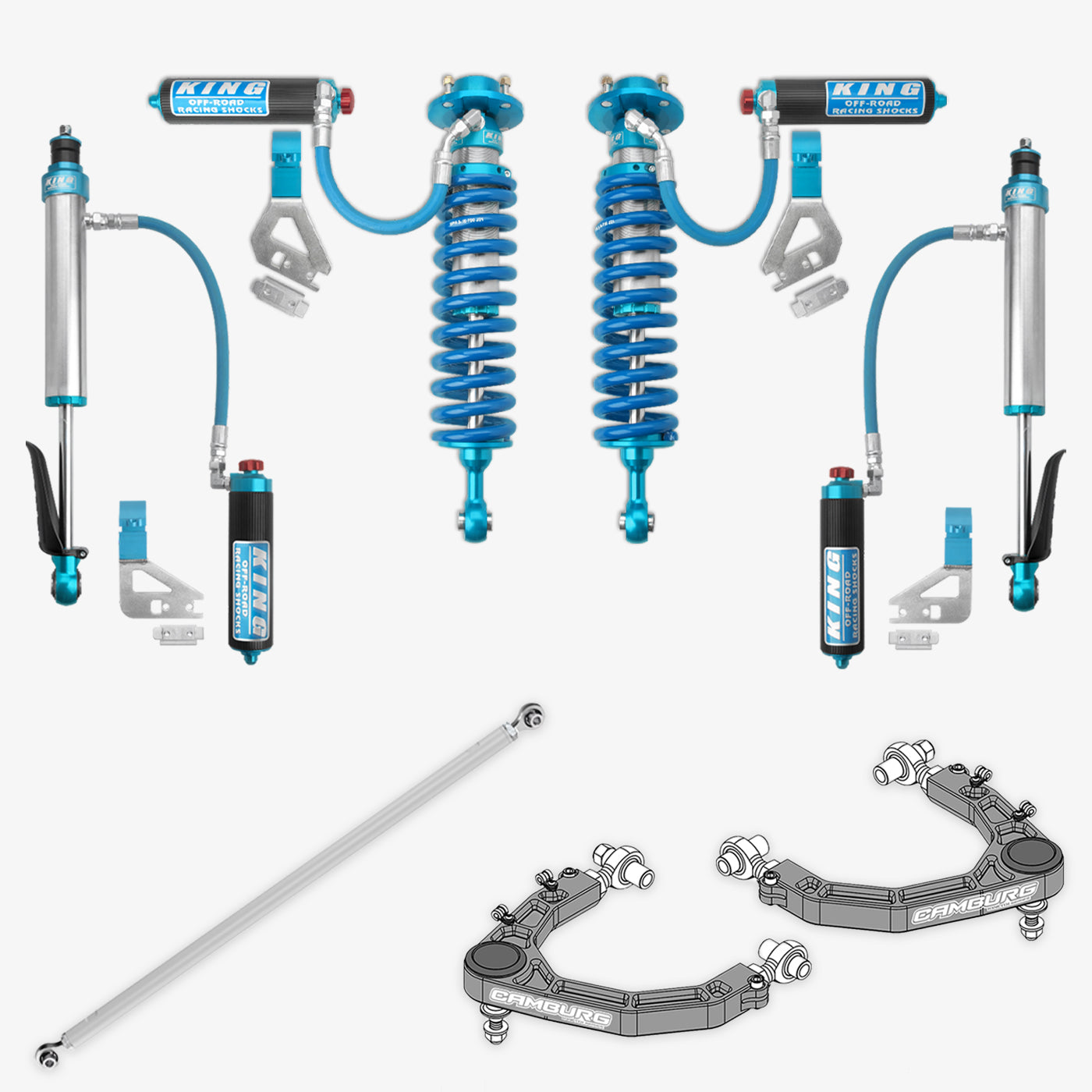 '22-23 Toyota Tundra King 2.5 RR Coilovers & Rear Shocks w/ Upper Arms & Trailing Arm Combo Kit