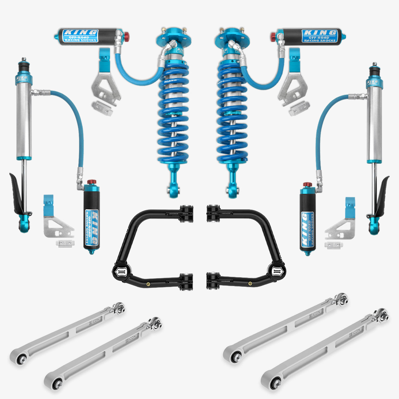 '22-23 Toyota Tundra King 2.5 RR Coilovers & Rear Shocks w/ Upper Arms & Trailing Arm Combo Kit