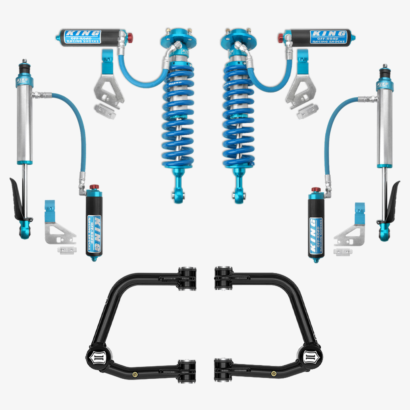 '22-23 Toyota Tundra King 2.5 RR Coilovers & Rear Shocks w/ Upper Arms & Trailing Arm Combo Kit parts