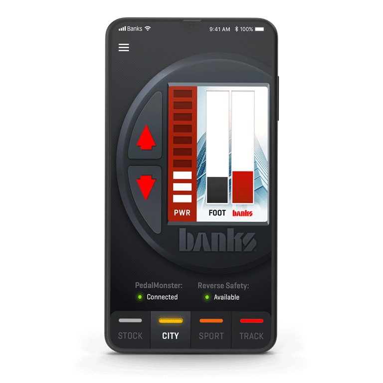 '21-23 Ram TRX Banks Pedalmonster Throttle Sensitivity Booster display gif