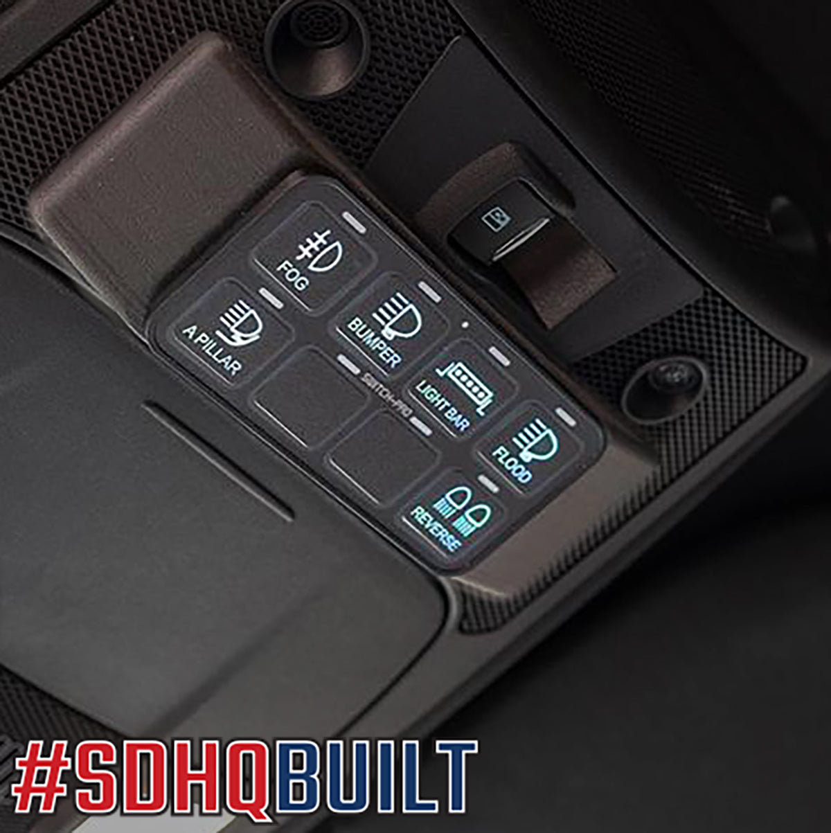 '17-22 Ford F250/350 SDHQ Built Switch-Pros Keypad Mount