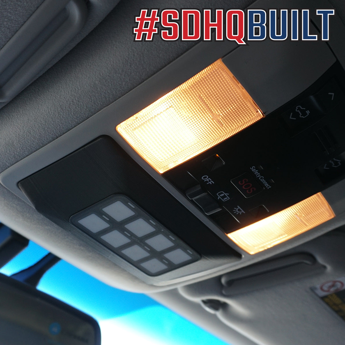 '14-23 Lexus GX460 SDHQ Switch-Pros SP-9100 Overhead Keypad Mount display