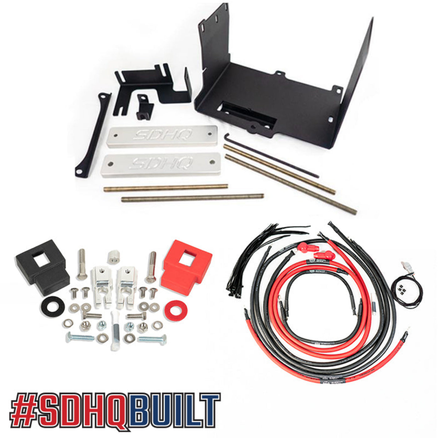 '10-24 Toyota 4Runner SDHQ Built "Build your Own" Dual Battery Kit display of included components