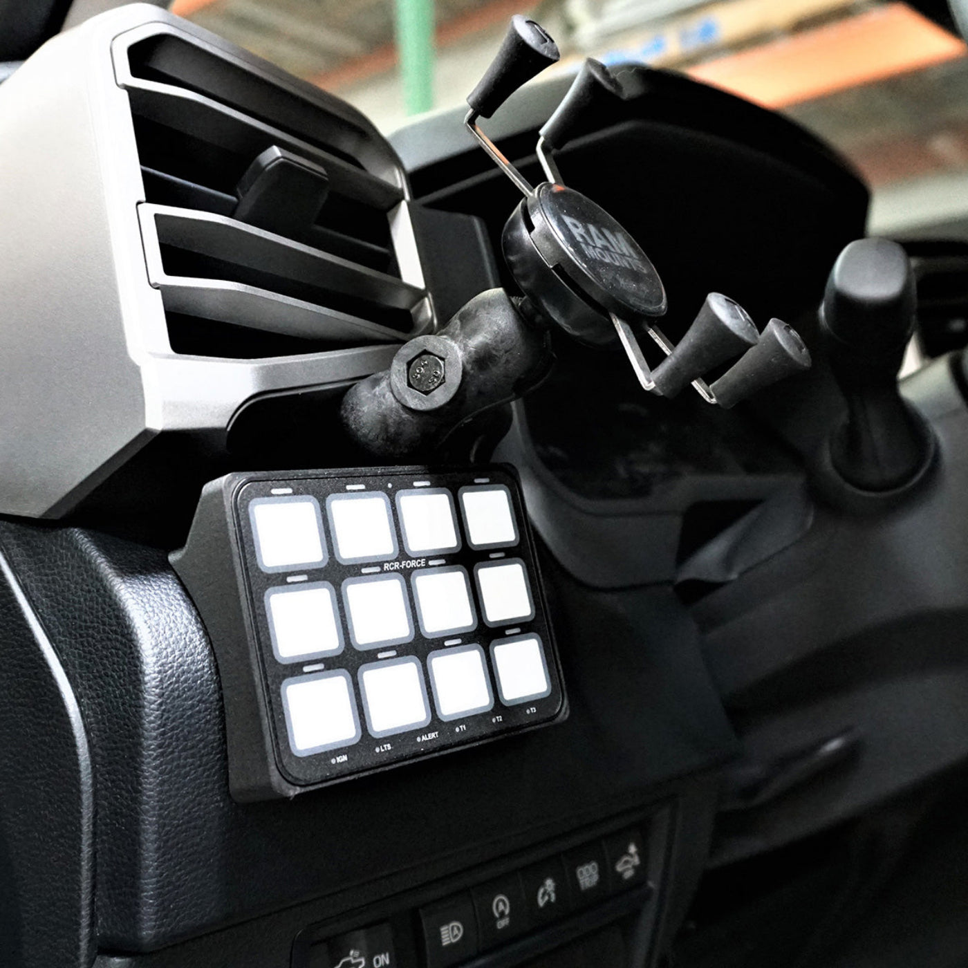 '22-24 Toyota Tundra SDHQ Built Complete Switch-Pros RCR-Force-12 Mounting Kit - keypad mount installed 