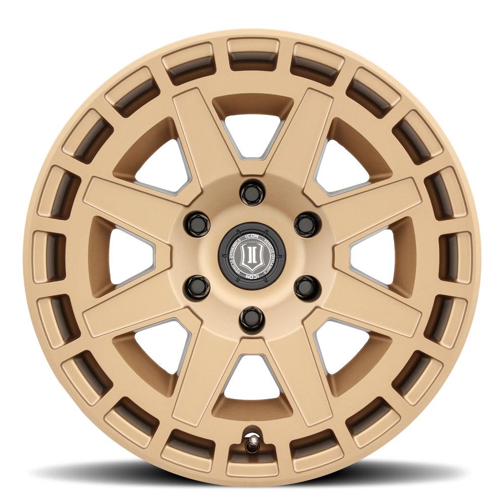 Compass 17" Wheel Icon Alloys Gold (front view)
