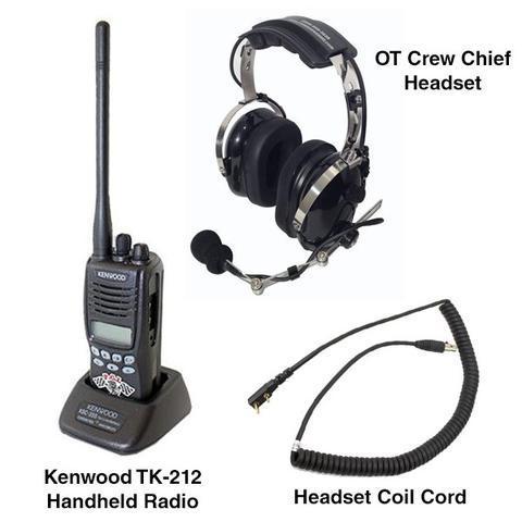 Crew Chief Package Communications PCI Radios Over the Head Kenwood parts