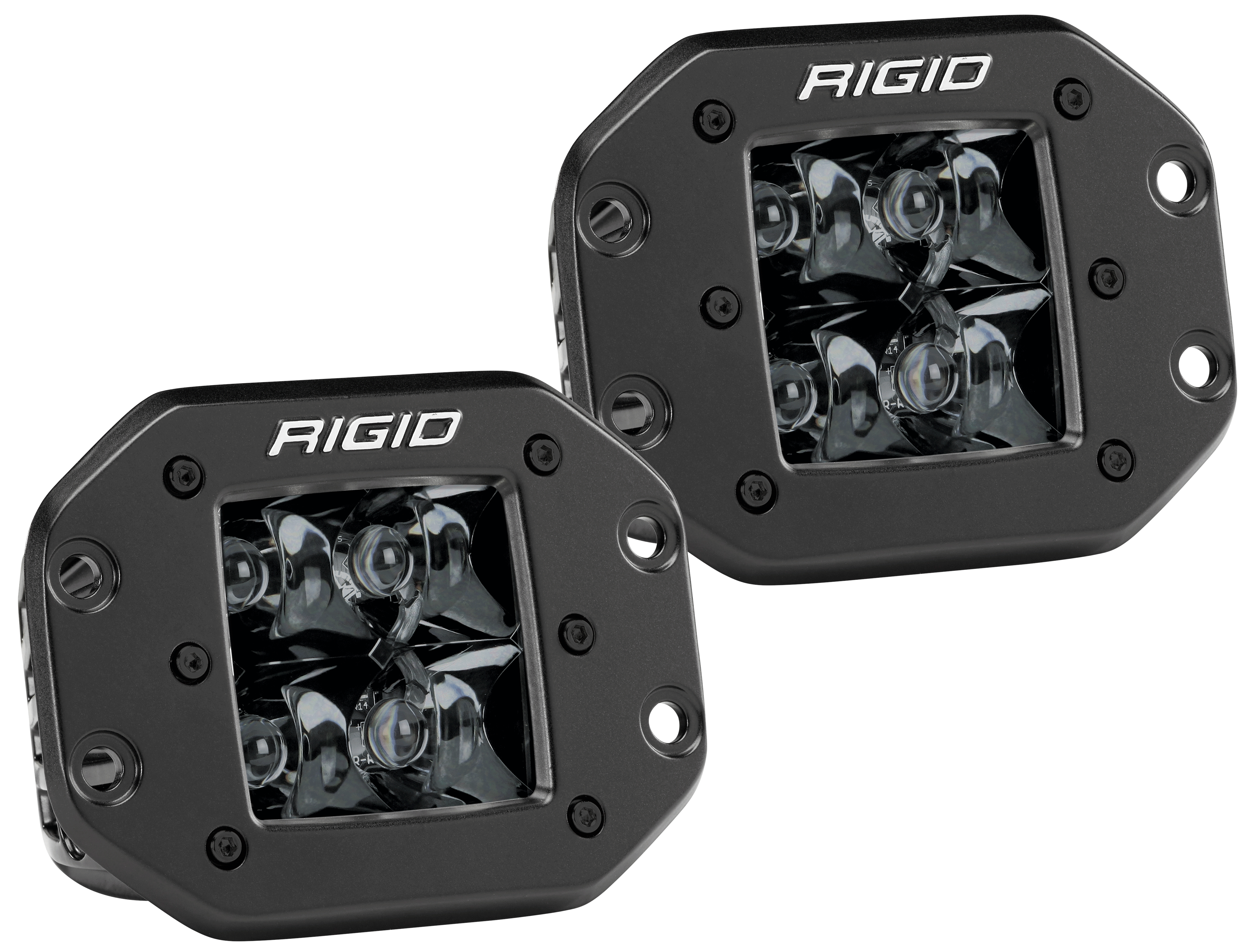 D-Series PRO Midnight Edition Pod LED Light-Pair Lighting Rigid Industries Flush Mount Spot 