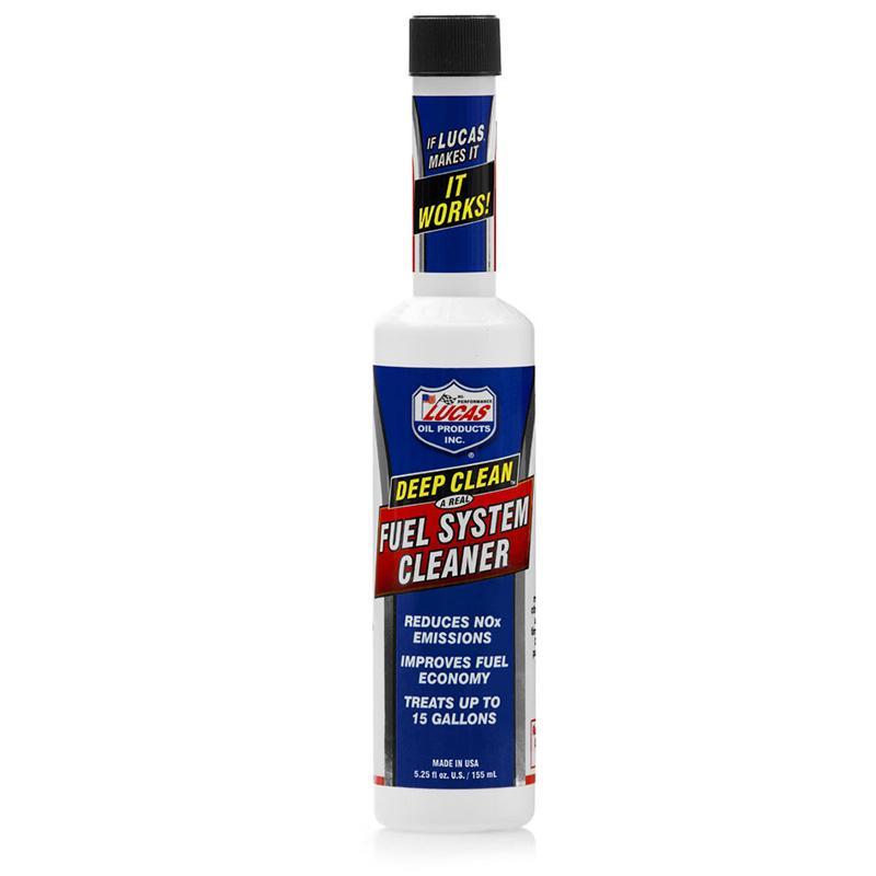 Deep Clean Fuel System Cleaner Oils and Grease Lucas Oil display