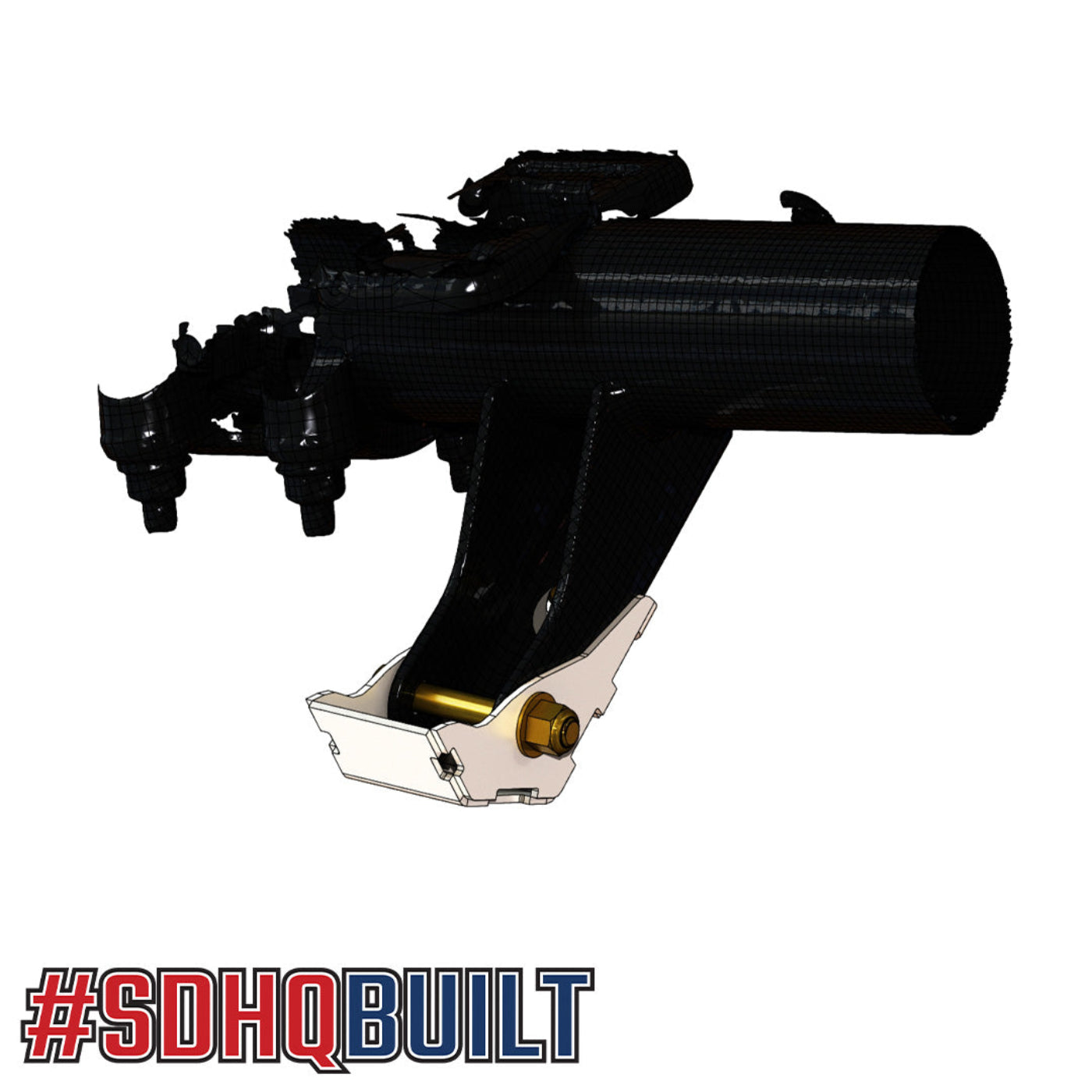 2019-2025 Chevy/GMC 1500 SDHQ Built Rear Shock Guards design 