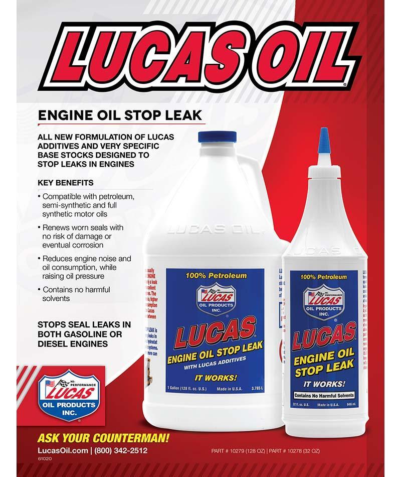 Engine Oil Stop Leak Fluid Oils and Grease Lucas Oil descritpion