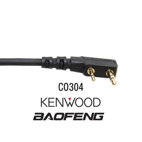Headset Adapter Cord Communications PCI Radios Kenwood close-up w/logo