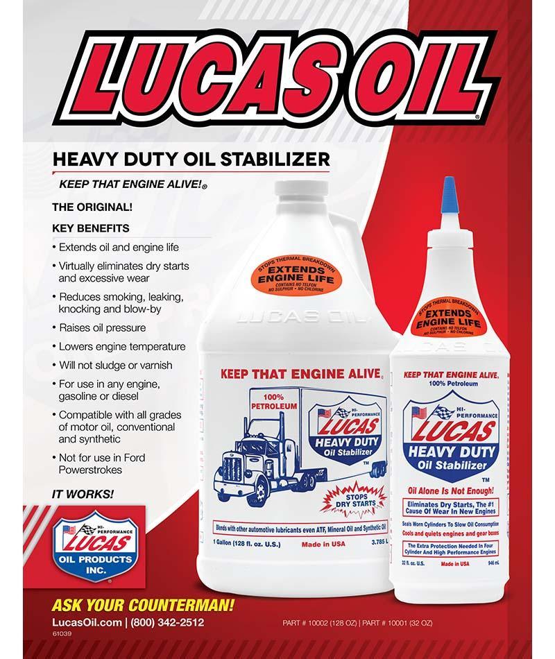 Heavy Duty Oil Stabilizer Oils and Grease Lucas Oil description