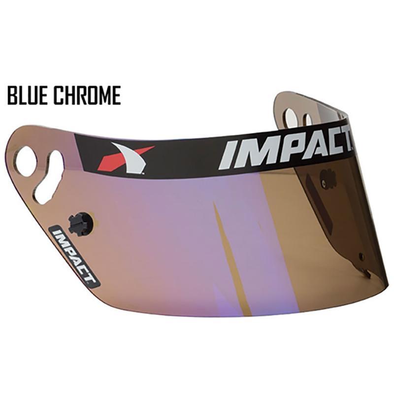 Helmet Shields Safety Equipment Impact Vapor Series Helmets Impact Blue Chrome
