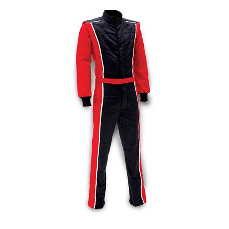 Racer2020 Series One Piece Race Suit Safety Equipment Impact Red and Black Small 