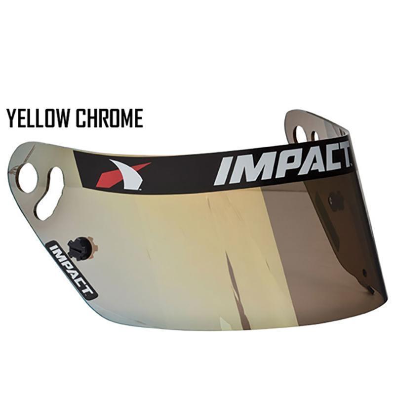 Vapor Series Helmet Shield w/ Cruz Armor Safety Equipment Impact Yellow Chrome 