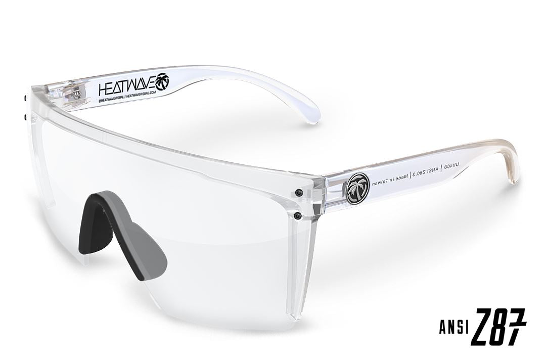 Lazer Face Series Clear Z.87 Safety Glasses Sunglasses Heatwave No Standard Frame No Side Shields 