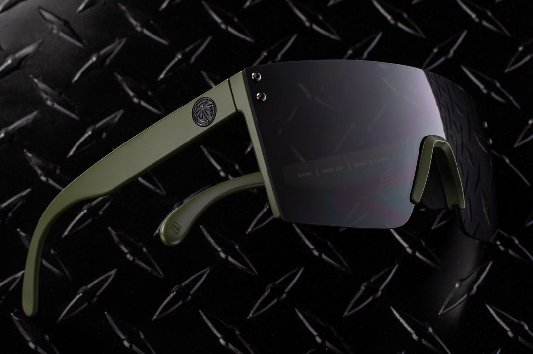 Lazer Face Series OD Green Frame/ Black Lens Sunglasses Sunglasses Heatwave display