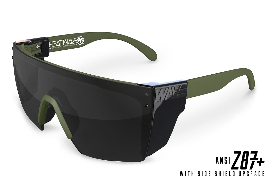 Lazer Face Series OD Green Frame/ Black Lens Sunglasses Sunglasses Heatwave