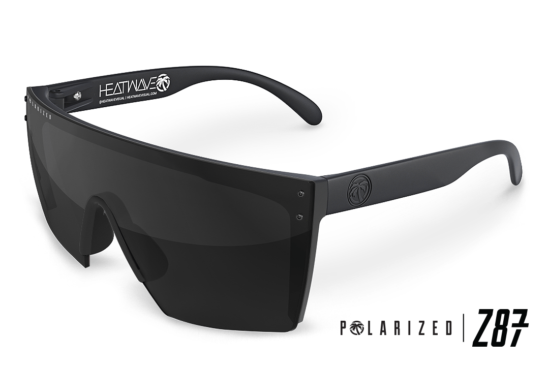 Lazer Face Series Z.87 Black Sunglasses-Polarized Sunglasses Heatwave Standard Frame No Side Shields 