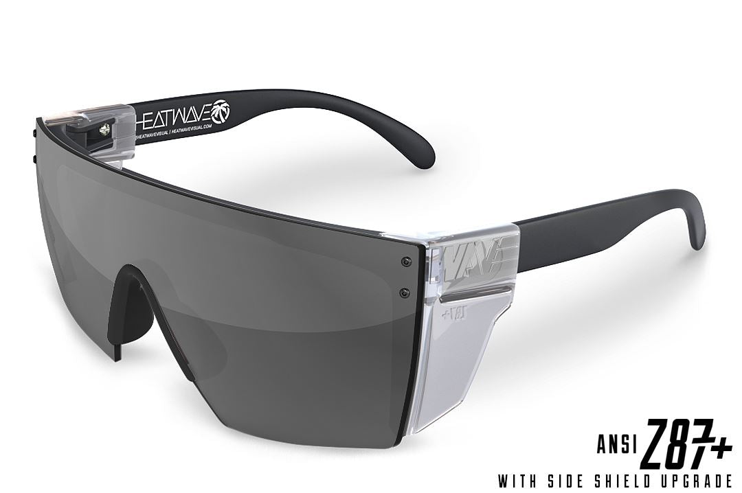 Lazer Face Series Z.87 Silver Mirror Sunglasses Sunglasses Heatwave Yes Clear Side Shields 