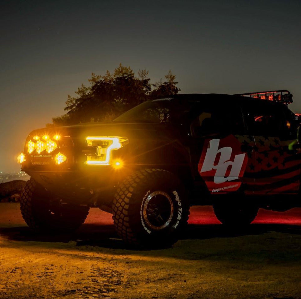 LP6 Pro LED Lights - Pair Lighting Baja Designs Display on vehicle (In Use)