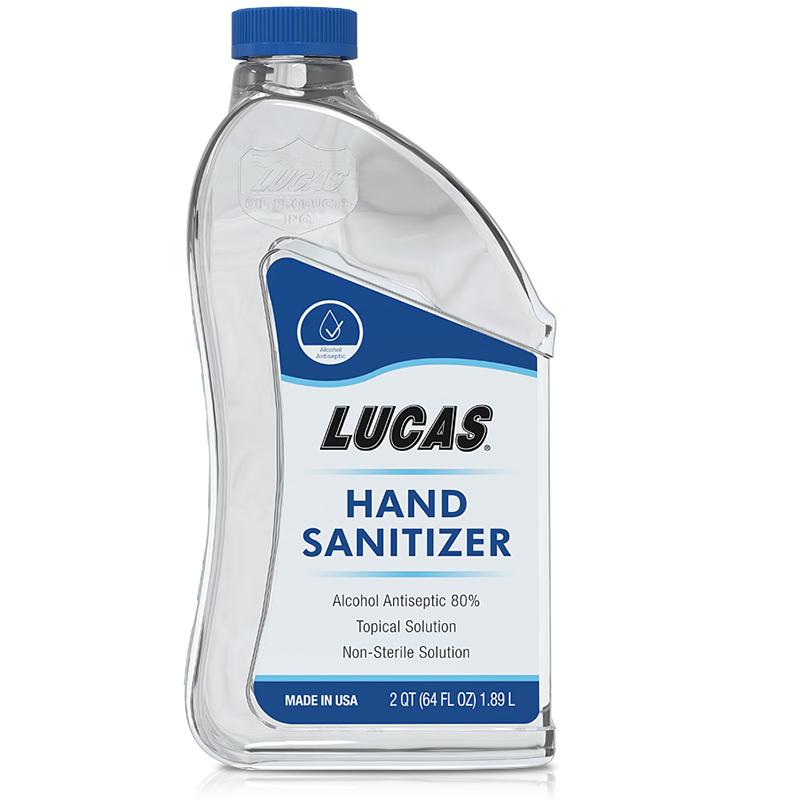 Lucas Oil Hand Sanitizer 2qt Oils and Grease Lucas Oil display