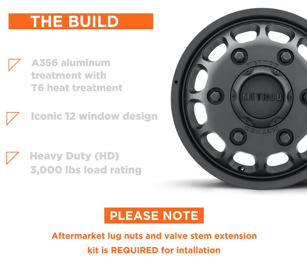 901 Sprinter 16" Dually Front Wheel Method description