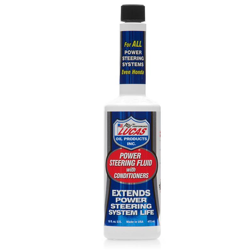 Power Steering Fluid W/ Conditioners Oils and Grease Lucas Oil display