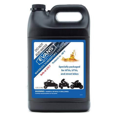 PowerSports Waterless Coolant 1 Gallon Evans Water Coolant display