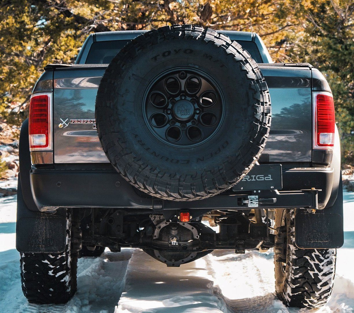 UltraSwing Hitch Carrier Mega-Fit 2.5" Hitch Tiregate RIGd Supply display