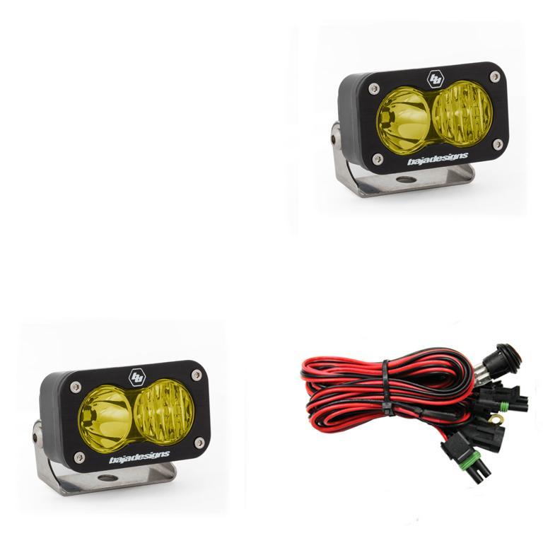 S2 Pro LED Light-Pair Lighting Baja Designs Amber Driving/Combo 